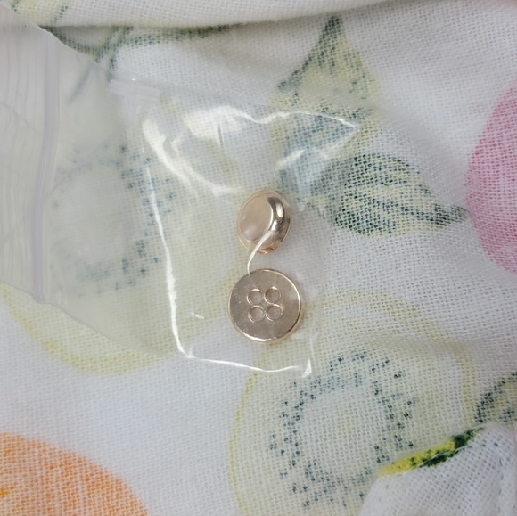 Cynthia Rowley Linen Blend Tiered Button Belted DressLined-Skirt Fruits Sz 4 New - Picture 13 of 14